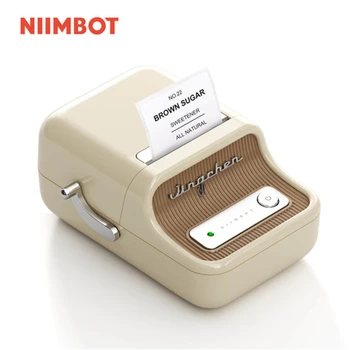 Портативный термопринтер NIIMBOT B21, беспроводной принтер наклеек Bluetooth, самоклеящиеся этикетки для одежды, ювелирных изделий со штрих-кодом