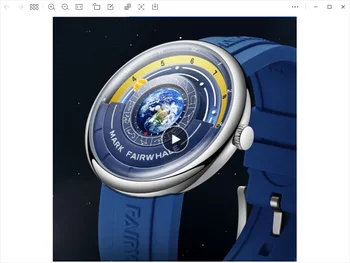 Роскошные Часы Для Мужских Модных Брендов Mark Fairwhale Moon Pointer Дизайн Силиконового Ремешка Водонепроницаемые Кварцевые Наручные Часы Earth Reloj