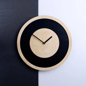 Современные Минималистичные Настенные часы, Современный деревянный Электронный дизайн, Настенные часы в Скандинавском Стиле, Креативный Декор для гостиной