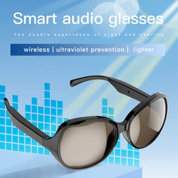 Солнцезащитные очки Blue tooth Для мужчин И женщин, Умные очки, Аудио Солнцезащитные очки, Музыкальная оправа, Очки, Поляризованные линзы, Стереодинамик, Сенсорное управление