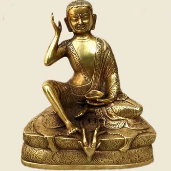 ХОРОШИЙ Тибетский буддизм Кагью Миларепа МИ ЛА РИ БА Буддийский почтенный Эффективная защита Медная статуя будды