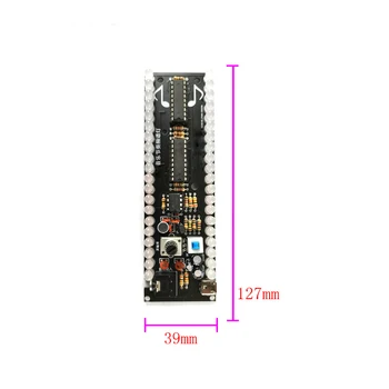 Электронный комплект diy led music spectrum PCB circuit 12,7 см sodering kit 20-сегментный ритмический светильник LM358